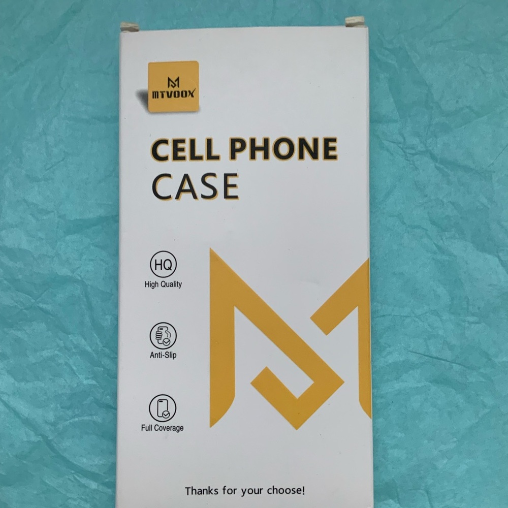 MTVOOX new iPhone 13 case clear with tempered glass screen protector.